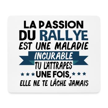 Rallye Motosport Automobile Sport Cadeau Humour - Tapis de souris (format paysage) - blanc - Devant