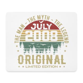 Birthday Gift July 2008 Born in July - Mouse Pad (horizontal) - white - Front