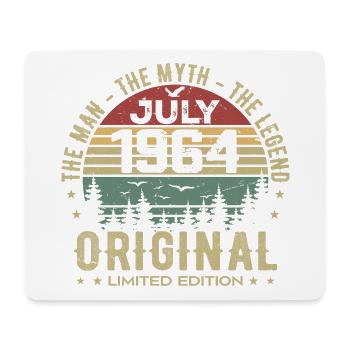 Geburtstagsgeschenk Juli 1964 Geboren im Juli - Mousepad (Querformat) - Weiß - Vorne