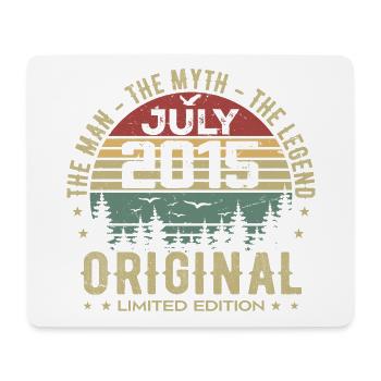 Geburtstagsgeschenk Juli 2015 Geboren im Juli - Mousepad (Querformat) - Weiß - Vorne