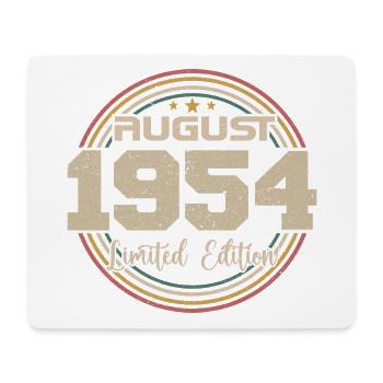 Jahrgang Jahrgang August 1954 Geburtstagsgeschenk 1954 - Mousepad (Querformat) - Weiß - Vorne