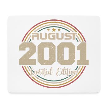 Vintage Born August 2001 Birthday Gift 2001 - Mouse Pad (horizontal) - white - Front