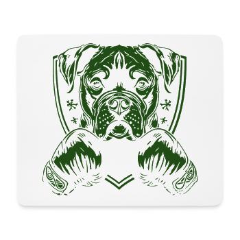 boxer-hund- - Mousepad (Querformat) - Weiß - Vorne