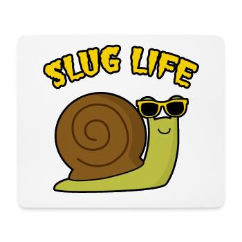 SLUG LIFE - Mouse Pad (horizontal) - white - Front
