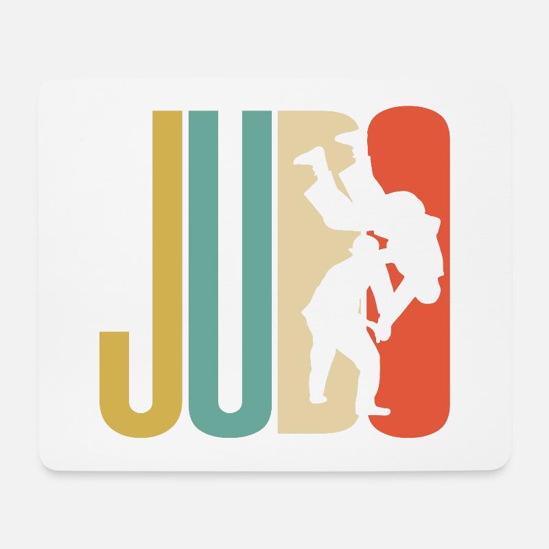 Judo Design - Mousepad (Querformat) - Weiß