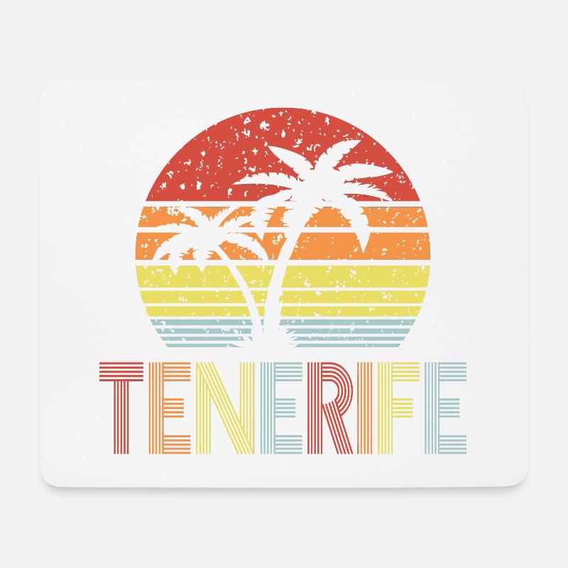 Tenerife - Mousepad (Querformat) - Weiß