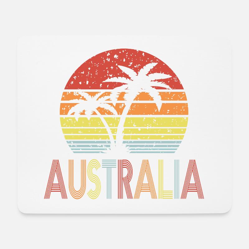 Australia - Mousepad (Querformat) - Weiß