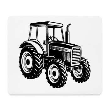 Tracteur agricole - Tapis de souris (format paysage) - blanc - Devant