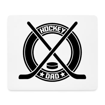 PAPA DE HOCKEY - Tapis de souris (format paysage) - blanc - Devant