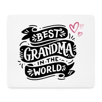 Made with Love – Herz Design Baby & Familie - Mousepad (Querformat) - Weiß - Vorne