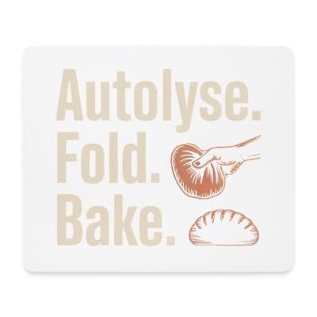Autolyse Fold Backe Bread Kunst - Mousepad (Querformat) - Weiß - Vorne