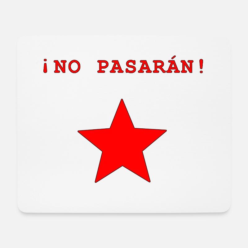 NO PASARAN - Mousepad (Querformat) - Weiß