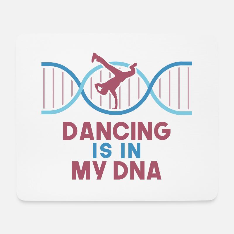 DANCING IS IN MY DNA - Mousepad (Querformat) - Weiß
