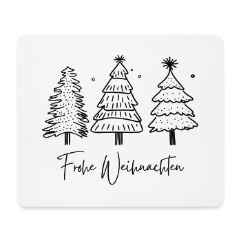 Weihnachten, Ugly Christmas Sweater - Mousepad (Querformat) - Weiß - Vorne