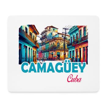 Camagüey, Cuba, Caraïbes, Design - Tapis de souris (format paysage) - blanc - Devant