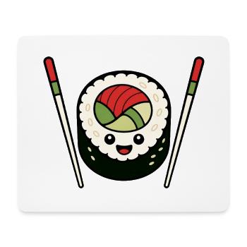 Lustiges Sushi Stäbchen Japan Essen Vektor Shirt - Mousepad (Querformat) - Weiß - Vorne