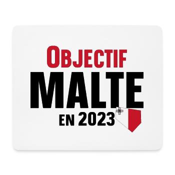 Malte 2023 Maltais Europe Pays Cadeau Humour - Tapis de souris (format paysage) - blanc - Devant