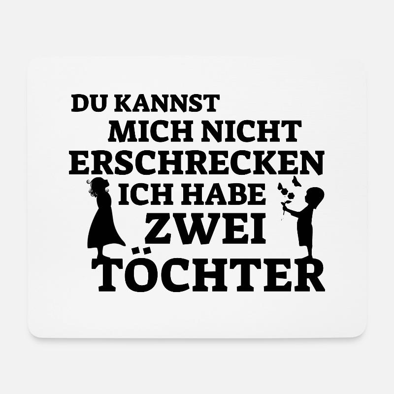 Tochter Vater Mutter Geschenk Spruch Kinder - Mousepad (Querformat) - Weiß