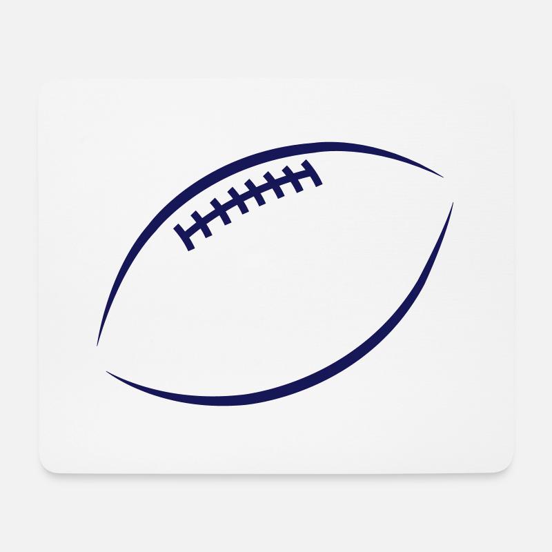American Football - Mousepad (Querformat) - Weiß