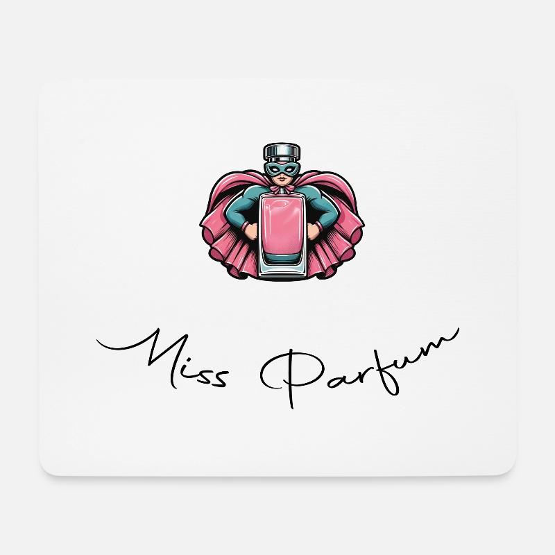 Miss Parfum - Superheldin - Mousepad (Querformat) - Weiß