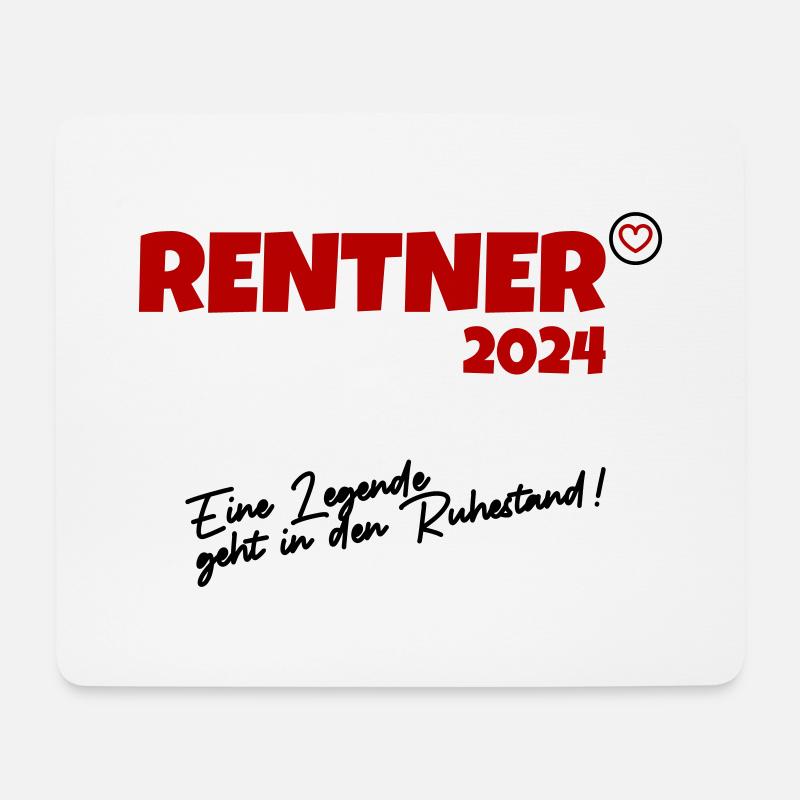Rentner 2024 Legende - Mousepad (Querformat) - Weiß