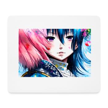 Japan Mädchen Girl Anime - Mouse Pad (horizontal) - white - Front