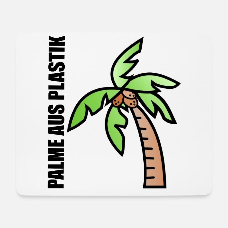 PALM OF PLASTIC - Mouse Pad (horizontal) - white