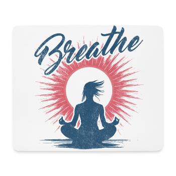 Yoga - Das Wohlbefinden der Meditation - Mousepad (Querformat) - Weiß - Vorne
