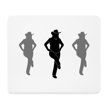 Line Dance - Country Music - Mouse Pad (horizontal) - white - Front