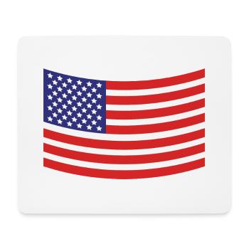Flagge der Vereinigten Staaten - Mousepad (Querformat) - Weiß - Vorne