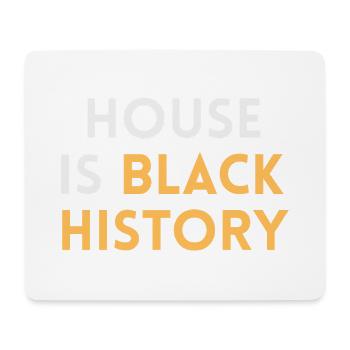 House is black History - Chicago house outfit - Tapis de souris (format paysage) - blanc - Devant