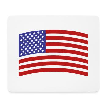 Flagge der Vereinigten Staaten - Mousepad (Querformat) - Weiß - Vorne