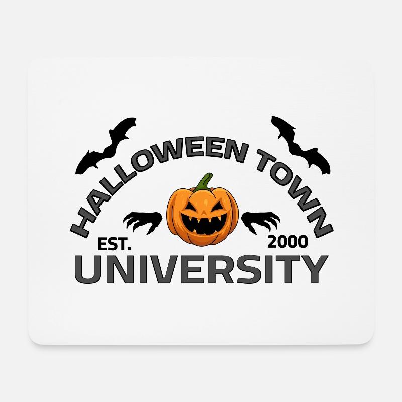 Halloween Town University est. 2000 Kürbis Vampir - Mousepad (Querformat) - Weiß
