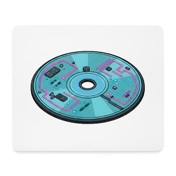 Digitale Zukunft Computer 90er Retro Design - Mousepad (Querformat) - Weiß - Vorne