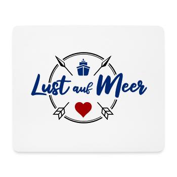 Lust auf Meer - Mousepad (Querformat) - Weiß - Vorne