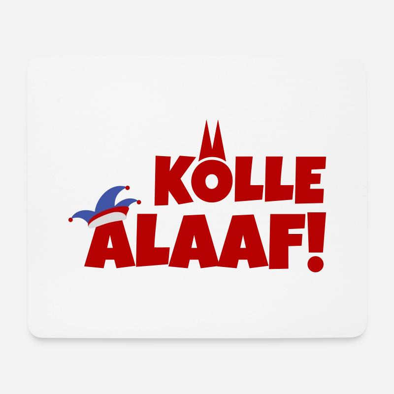 Kölle Alaaf - Mousepad (Querformat) - Weiß