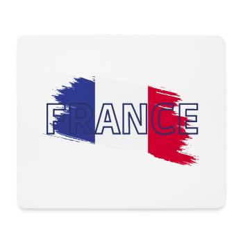 France flag - Mouse Pad (horizontal) - white - Front