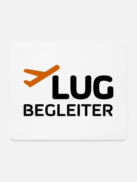 Flugbegleiter - Mousepad (Querformat) - Weiß