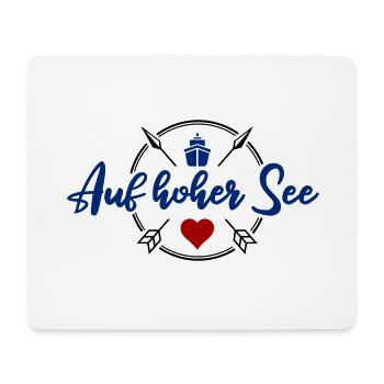 Auf hoher See - Mousepad (Querformat) - Weiß - Vorne