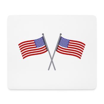 Flagge der Vereinigten Staaten - Mousepad (Querformat) - Weiß - Vorne