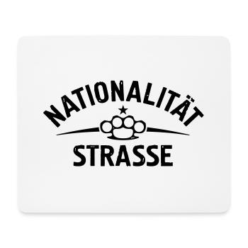 NATIONALITÄT STRASSE SCHLAGRING - Mousepad (Querformat) - Weiß - Vorne