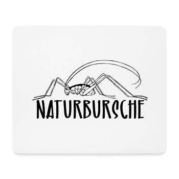 Naturbursche - Mousepad (Querformat) - Weiß - Vorne