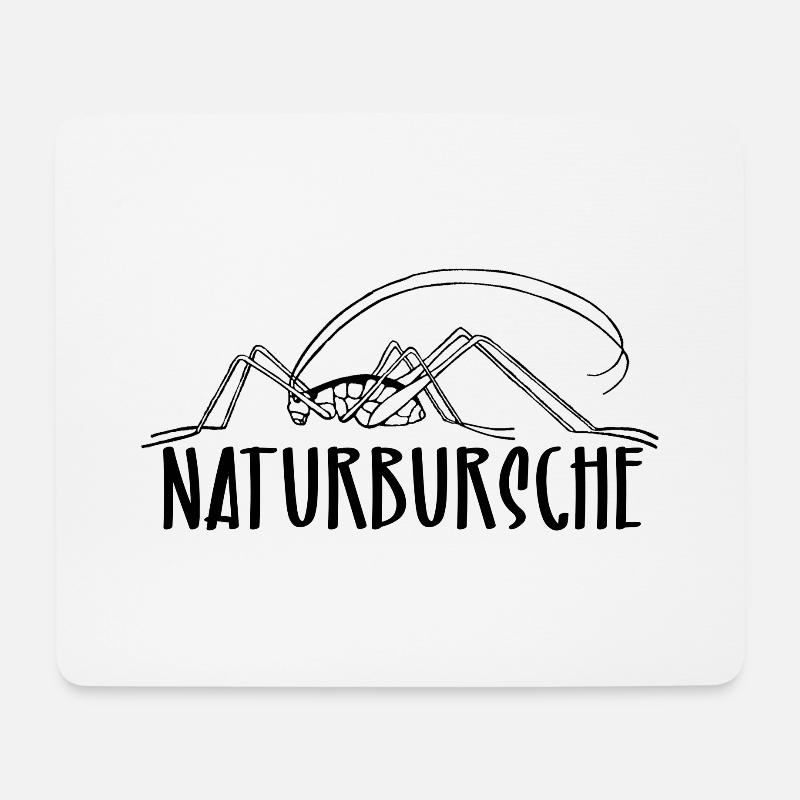 Naturbursche - Mousepad (Querformat) - Weiß