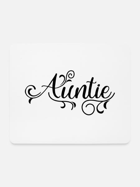 AUNTIE - Mousepad (Querformat) - Weiß