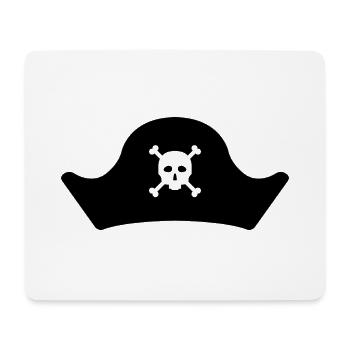 Piratenhut - Mousepad (Querformat) - Weiß - Vorne