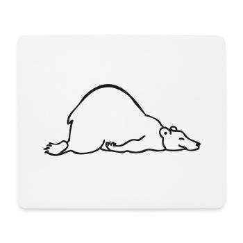 Sleeping bear | Schlafender Bär - Mousepad (Querformat) - Weiß - Vorne