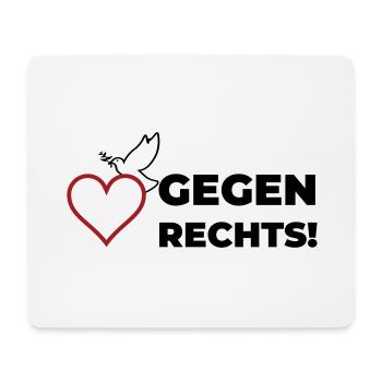Gegen rechts - Mousepad (Querformat) - Weiß - Vorne