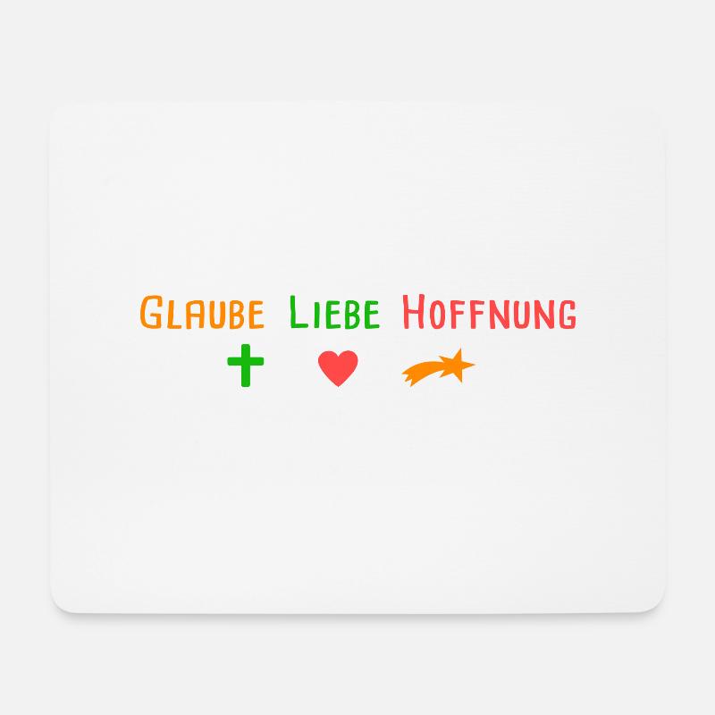 Faith Love Hope - Mouse Pad (horizontal) - white