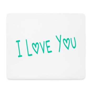 VALENTINSTAG. Junggesellinnenabschied. ICH LIEBE DICH. ICH LIEBE DICH. LIEBE - Mousepad (Querformat) - Weiß - Vorne