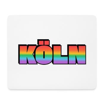 Köln Rainbow LGBT Gay Pride - Mousepad (Querformat) - Weiß - Vorne